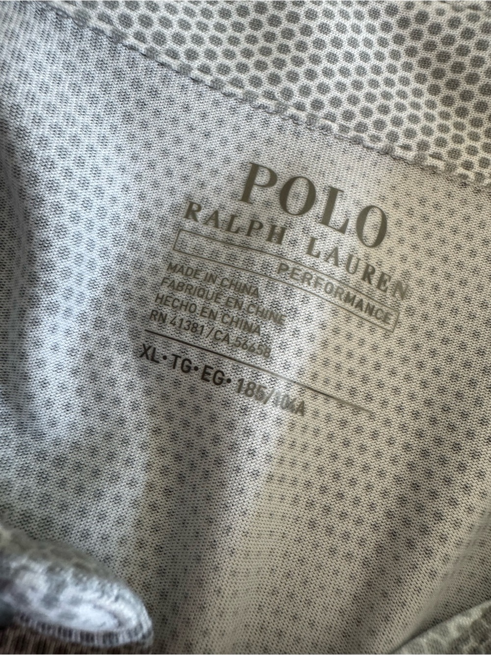 Ralph Lauren Men's Light Gray & White Camo Performance Polo - Picture 3 of 7